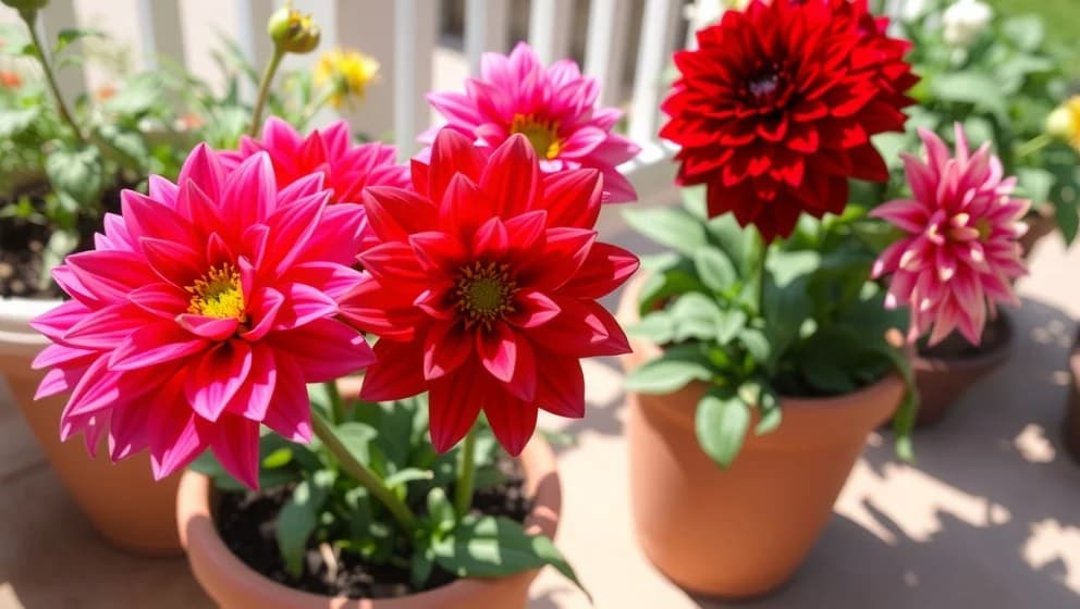 Dahlia i kruka utomhus fungerar bäst så här