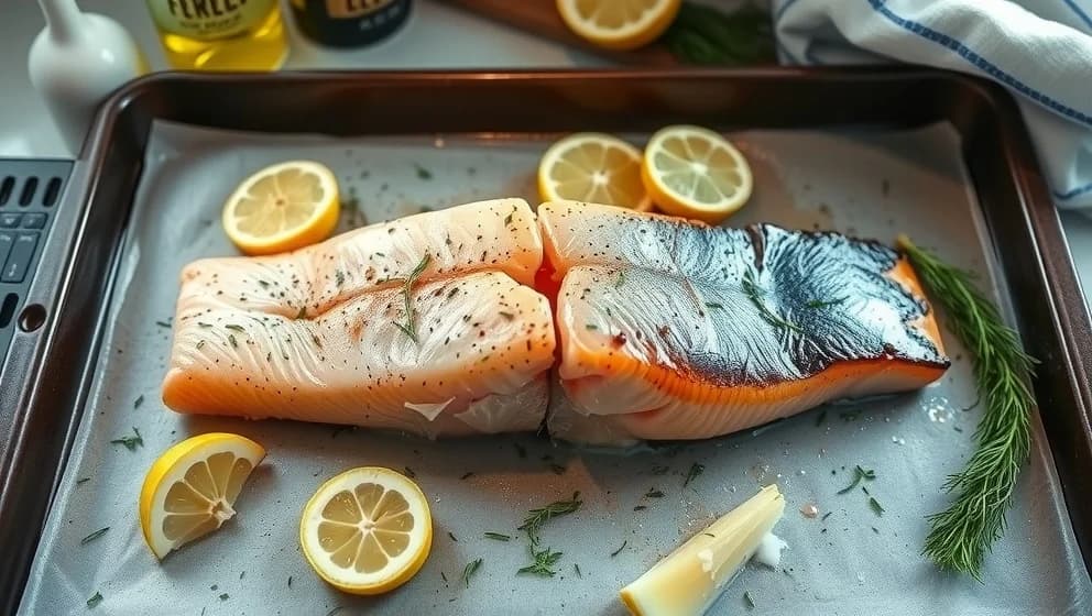 Färsk lax i ugn som blir saftig och perfekt