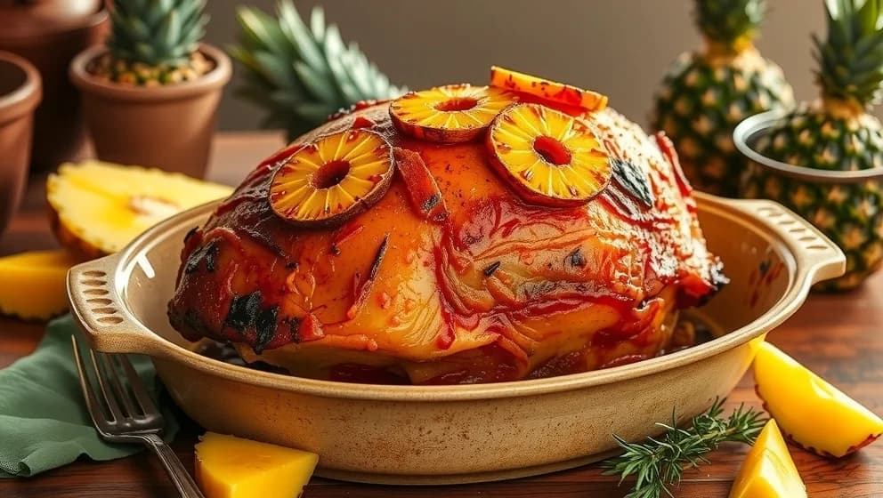 Kassler i ugn med ananas hemma