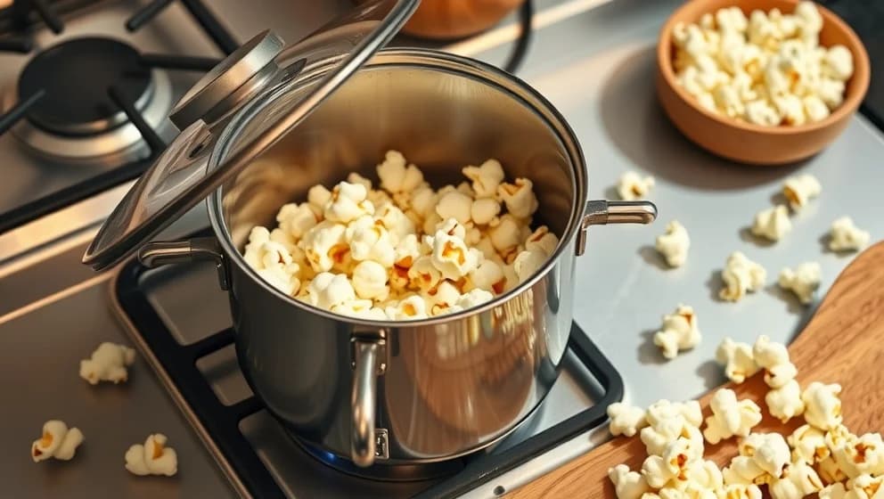 Poppa popcorn i kastrull hemma