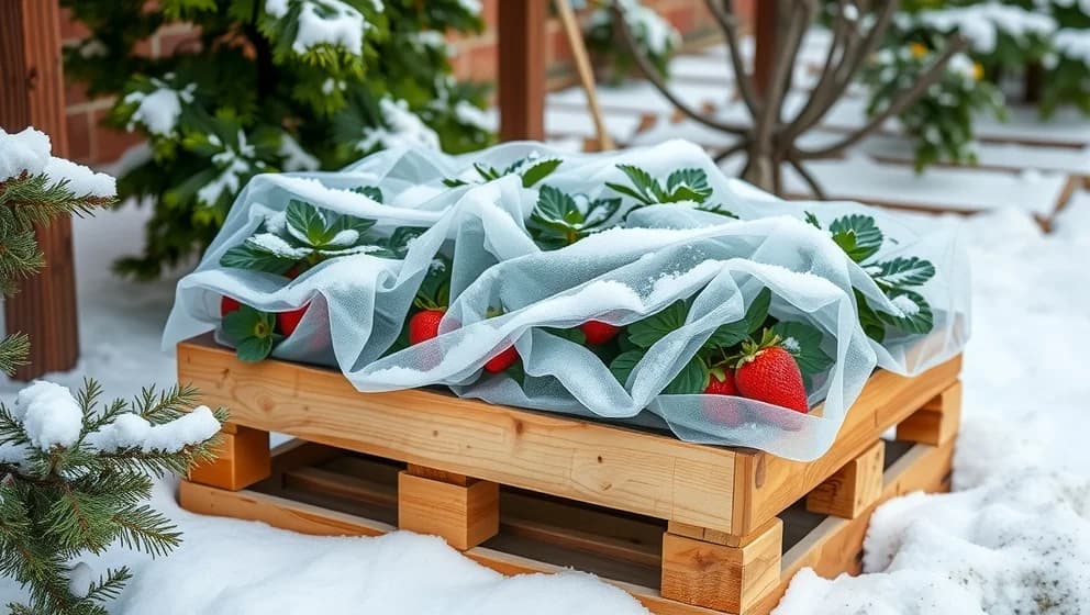 Så övervintra du jordgubbar i pallkrage