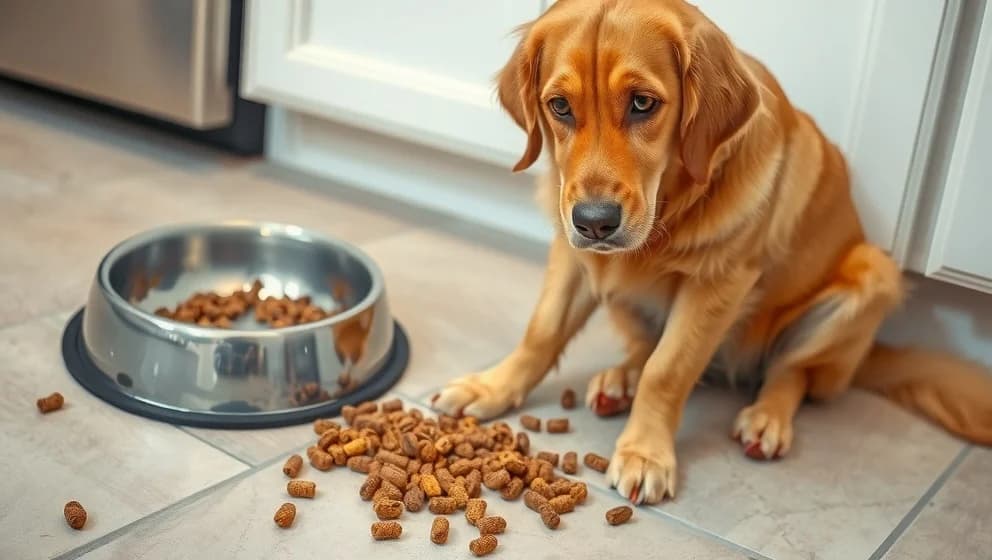 Varför kräks hundar upp osmält mat
